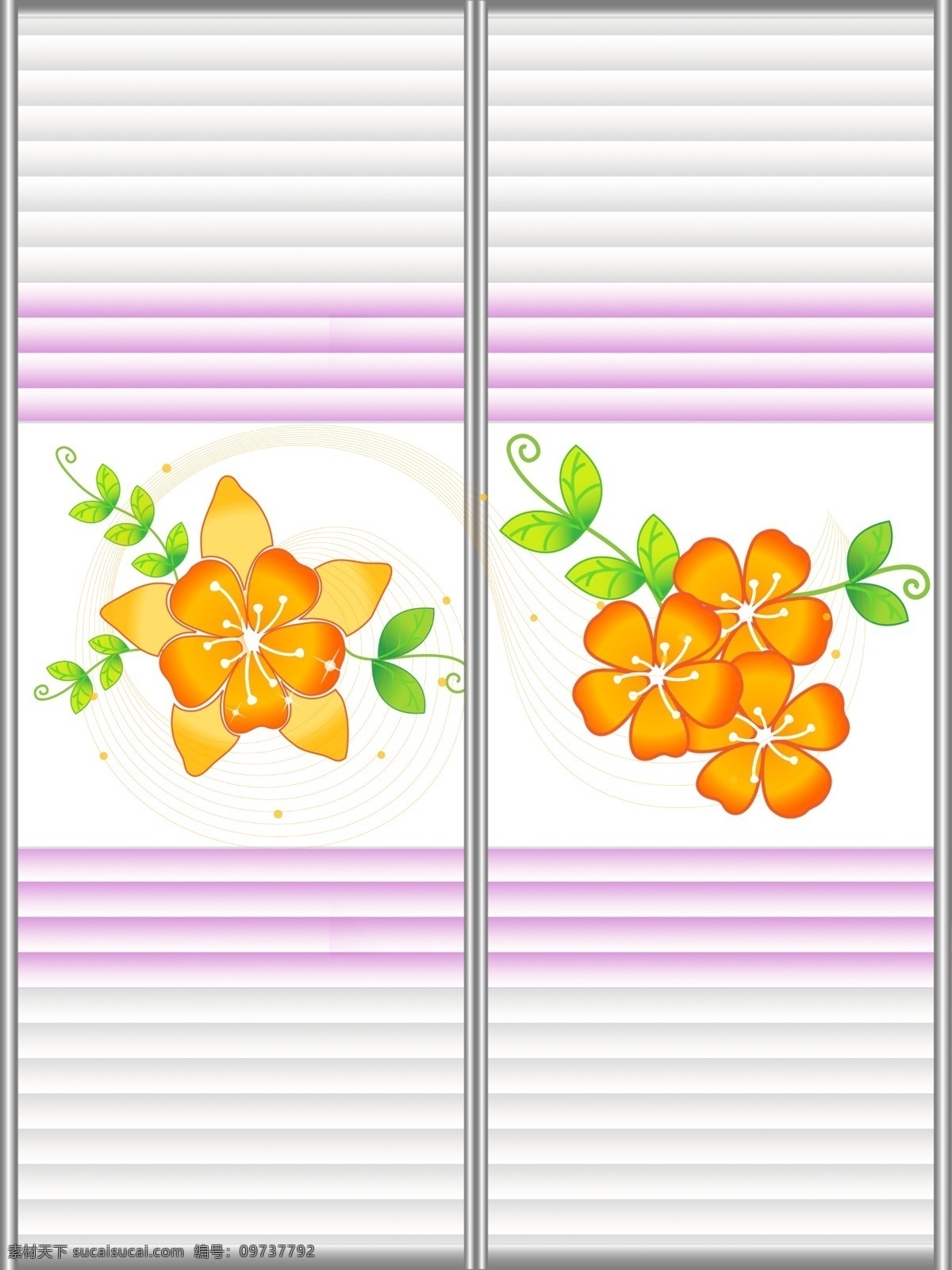 移门 底纹 广告设计模板 花朵 花纹 移门图案 源文件 波浪板 移门源文件 家居装饰素材