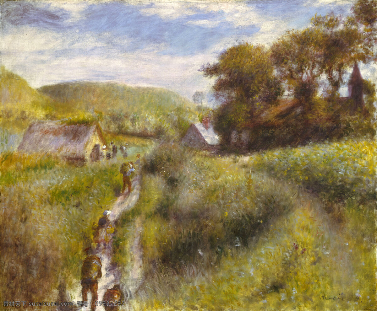 油画 乡村 风景 名画 艺术 绘画 文化艺术 艺术品 世界名画 书画文字