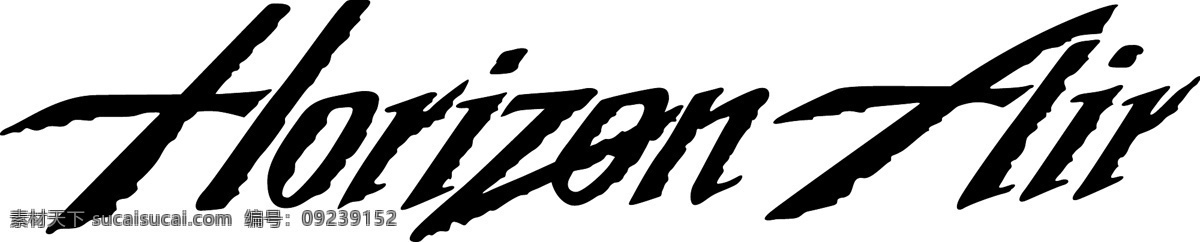 地平线 航空 阿拉斯加航空公司 免费 标志 psd源文件 logo设计