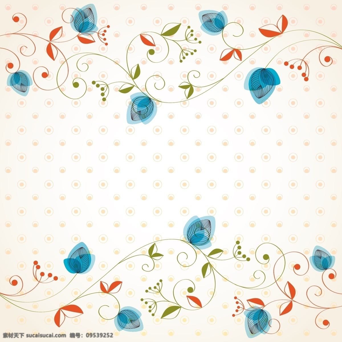 底纹 花 花纹 矢量 点 可爱 底纹边框 花边花纹