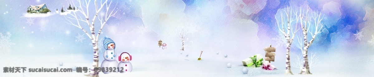 冬季 唯美 梦幻 雪景 banner 背景 梦幻雪景 雪景背景 雪地背景 广告背景 节日背景 精美 图 唯美素材