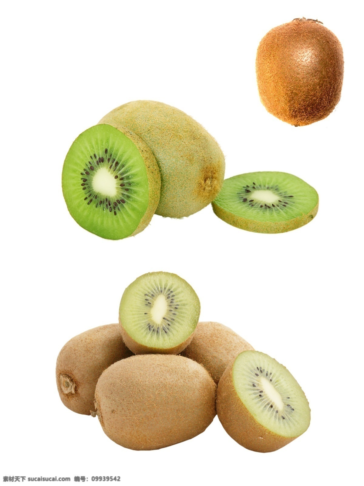 猕猴桃 奇异果 水果素材图片 水果素材 切开的猕猴桃 切片的猕猴桃
