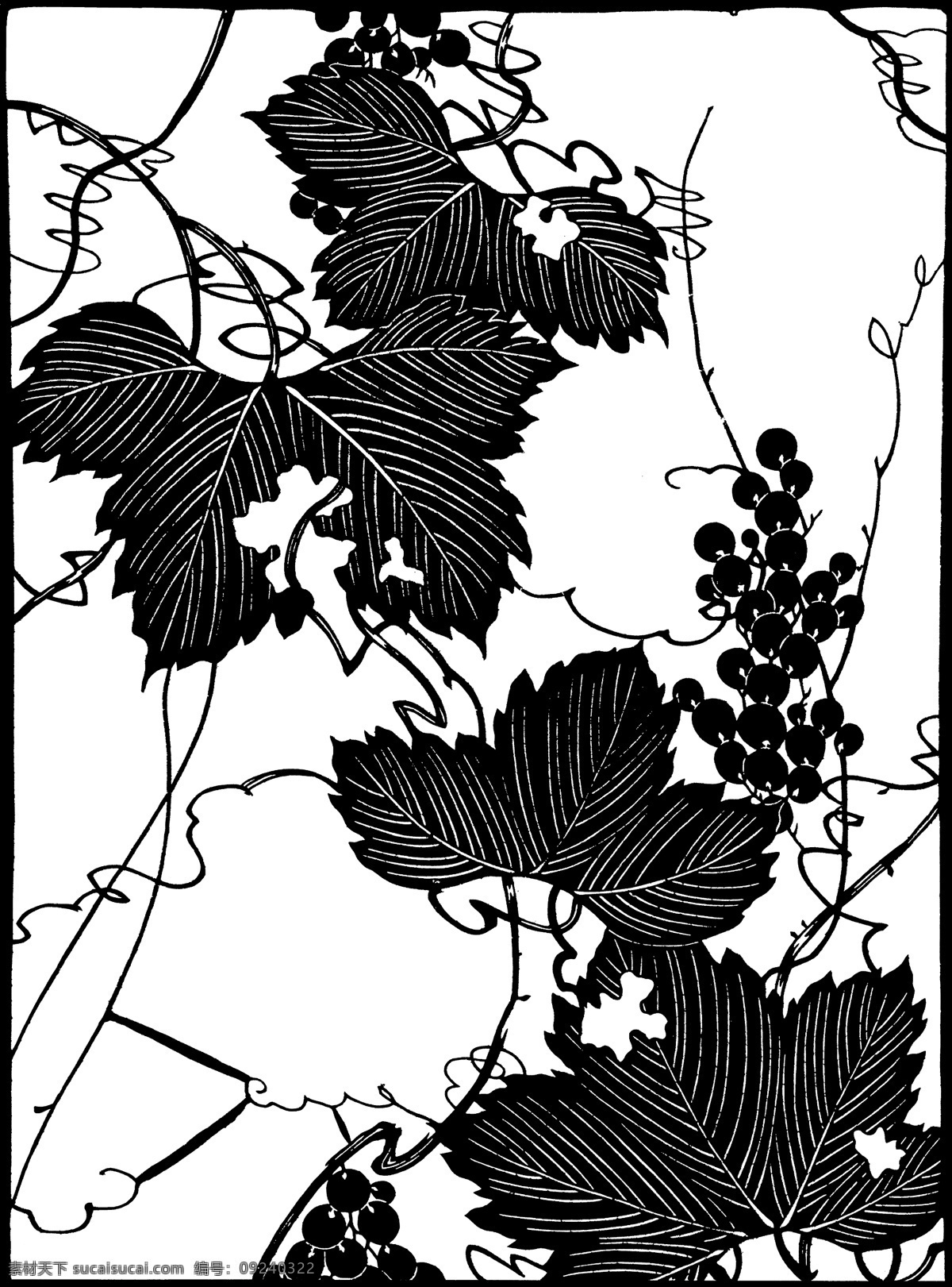 花纹图案设计 花纹 背景 壁画 不分层 图案 葡萄 底纹边框 背景底纹