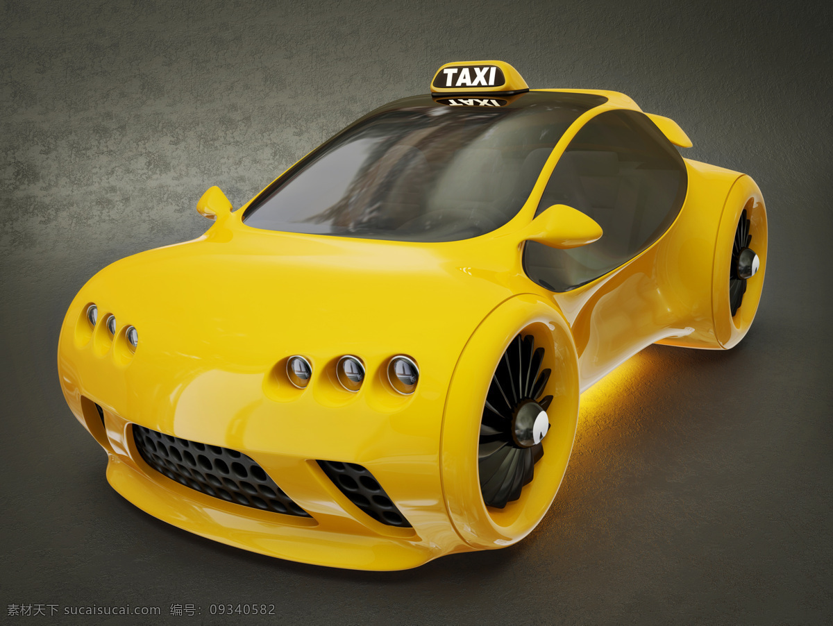 黄色汽车模型 黄色汽车 模型 汽车 出租车 交通工具 现代科技 黄色