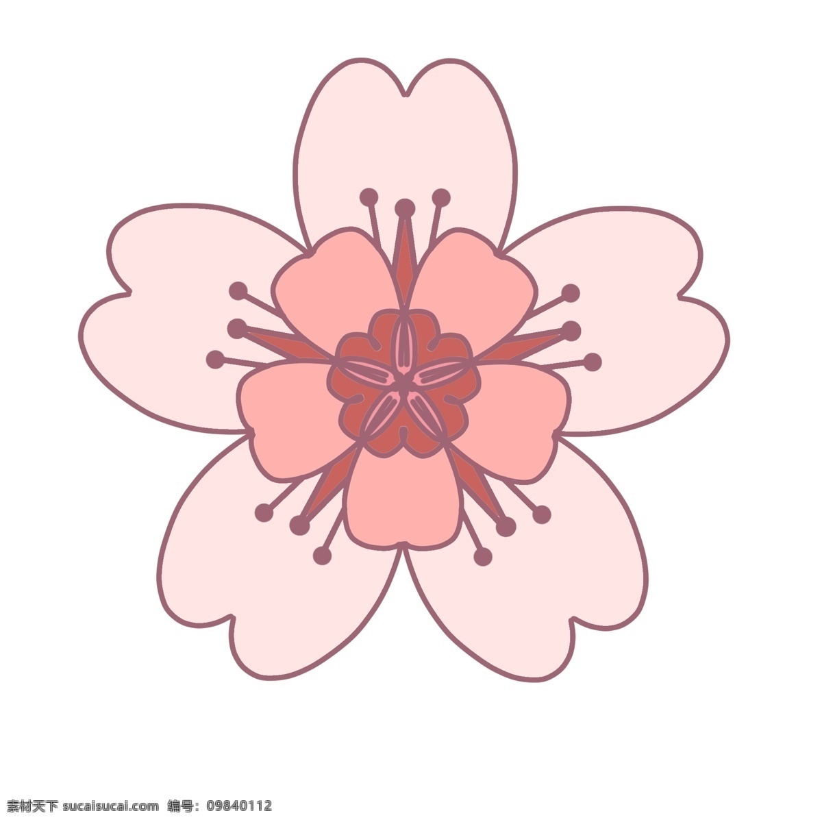 日本 樱花 装饰 插画 日本樱花 漂亮的樱花 粉色的樱花 创意樱花 立体樱花 卡通樱花 樱花装饰