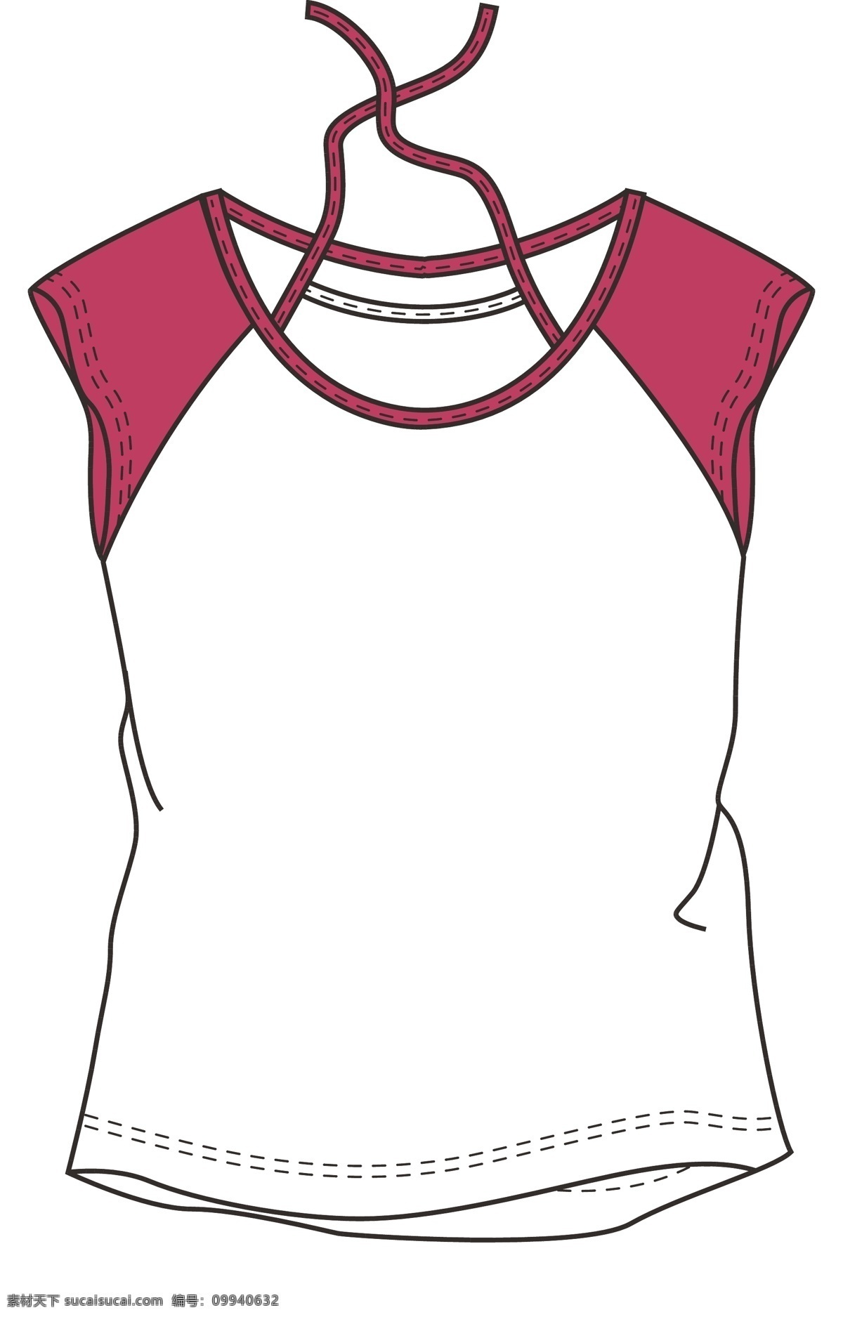 女童 短袖 版 型 服装设计 上衣 女童短袖版型 版型 矢量 其他服装素材