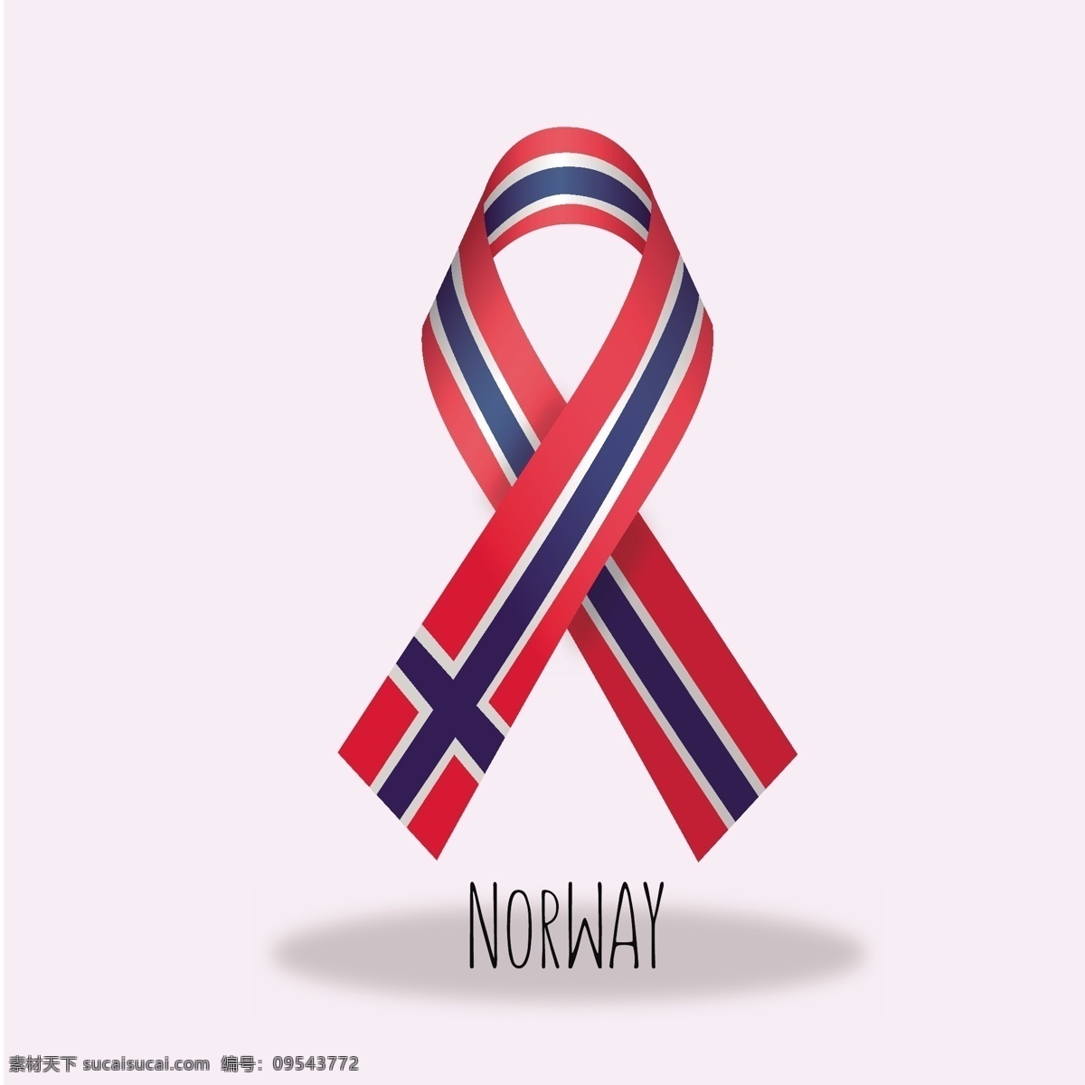 挪威 国旗 丝带 丝带设计