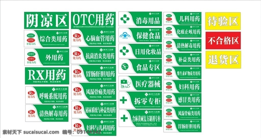 药房标识 标识牌 药房标牌 处方药 非处方药 药房吊牌 药房