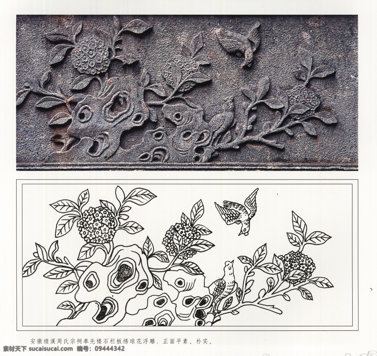 古代建筑 雕刻 纹饰 草木花卉 设计素材 古建图案 其他资料 建筑装饰 白色