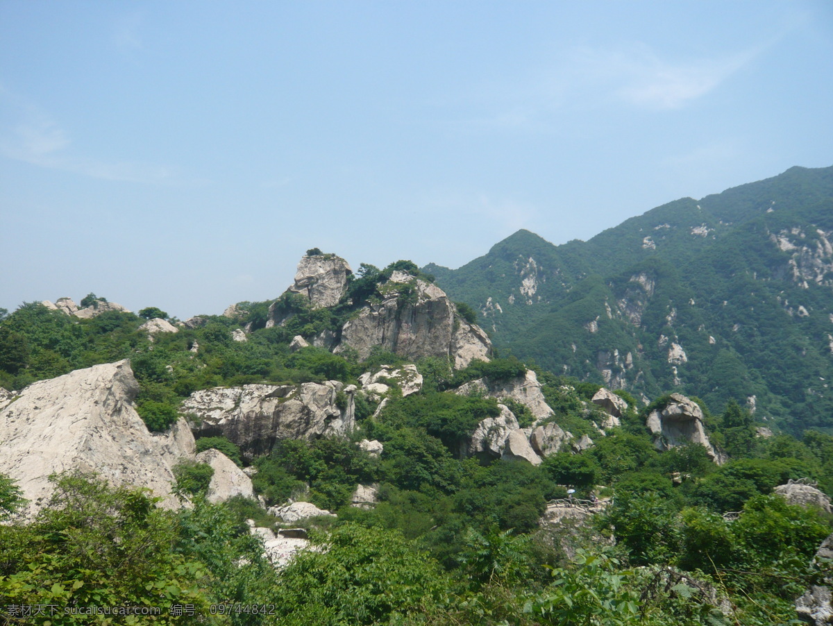 绿山蓝天 陕西 西安 翠华山 自然风景 自然景观