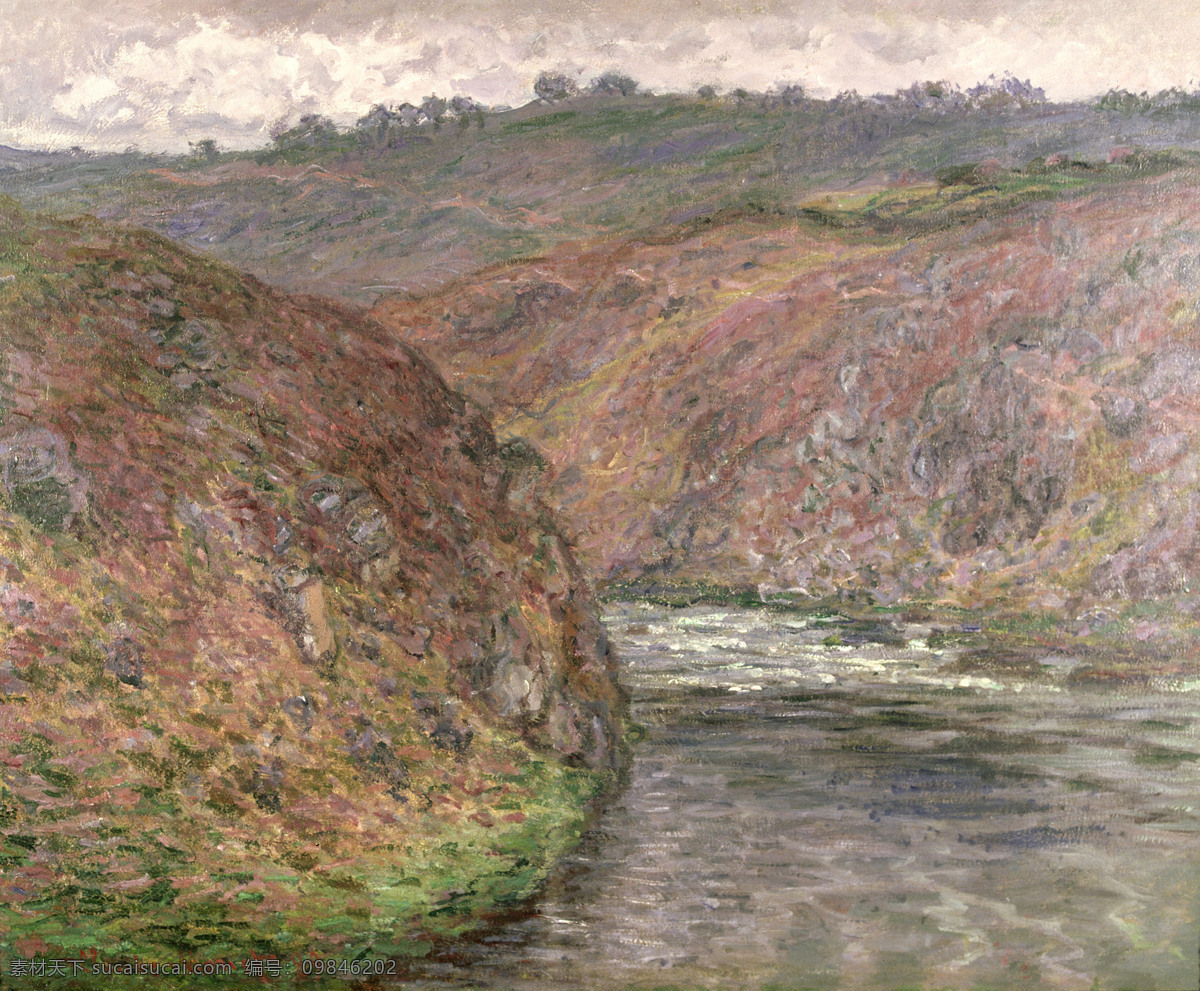monet 风景 油画 装饰画 法国 画家 克劳德 weather dark creuse the 莫 奈 oscar claude 印象派 风景画 静物 家居装饰素材