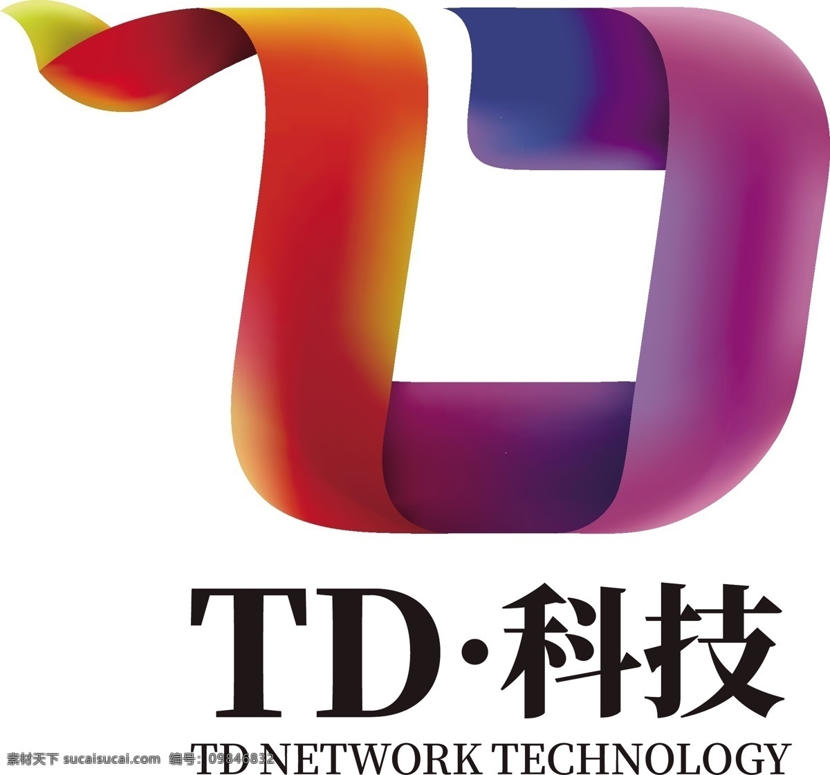 彩色 科技 字母 logo ld td logo设计 传媒logo 公司logo 彩色logo 立体logo 文化logo 服装logo 科技logo