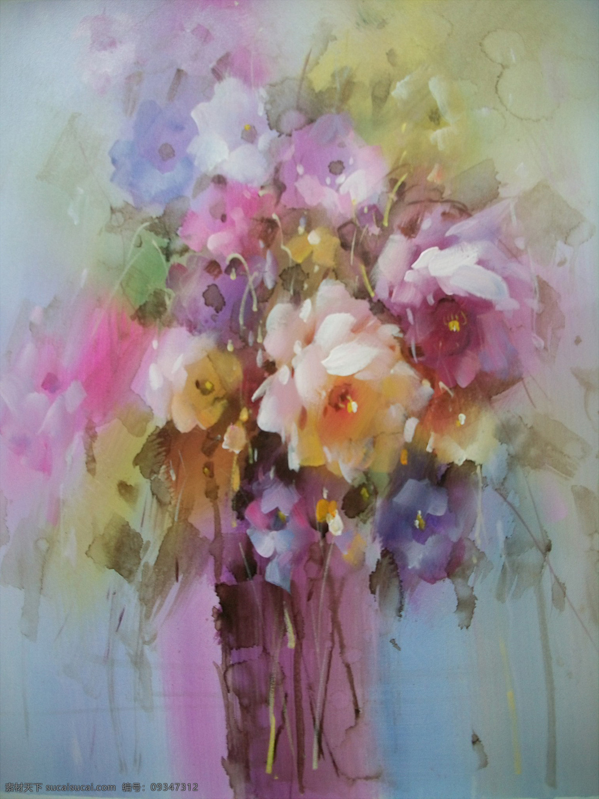 静物 花朵 油画 插花 绘画书法 文化 文化艺术 艺术 印象画 静物花朵油画 家居装饰素材