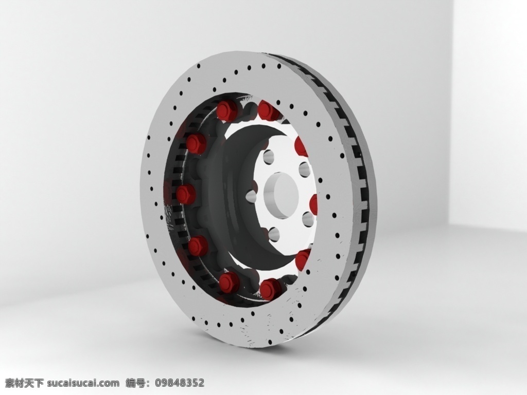 盘式 制动器 盘式制动器 3d模型素材 其他3d模型