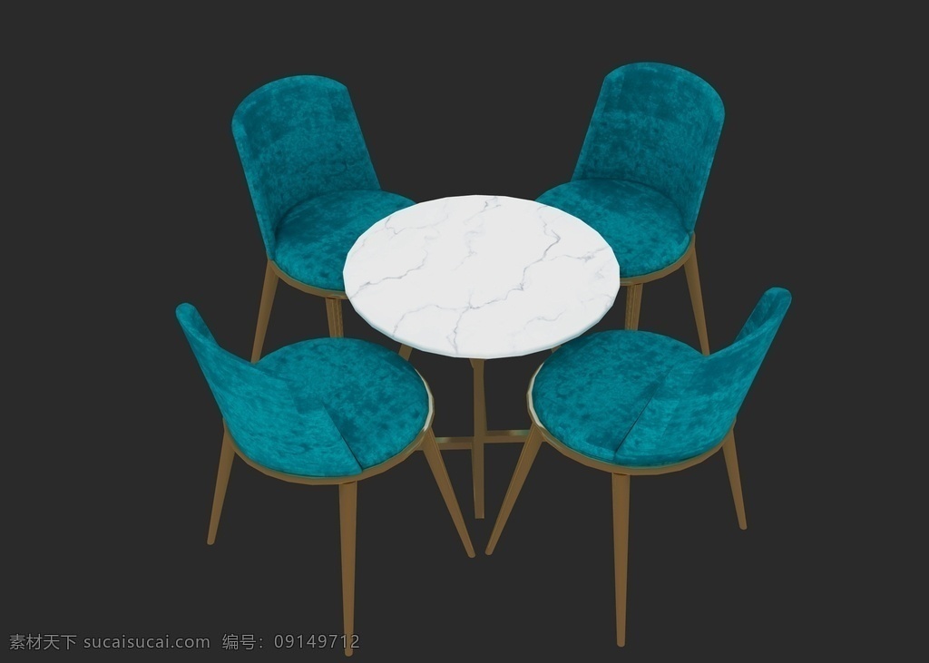 桌椅组合图片 桌子 椅子 桌椅组合 简约 餐桌椅 3d设计 室内模型 max