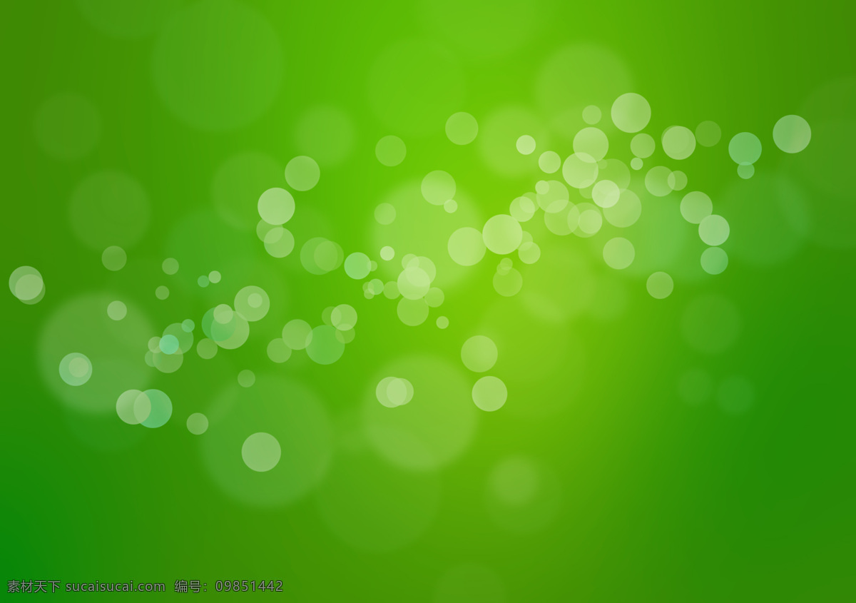 绿色 气泡 背景 动感 多彩 蓝色 立体感 绚丽 圆形 朦胧感 层叠 文化艺术