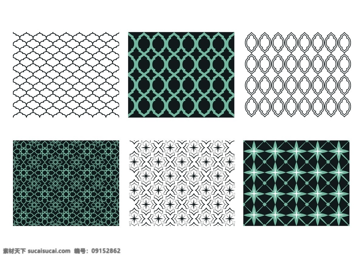 花纹 设计图 彩色 绿色 矢量图 其他矢量图