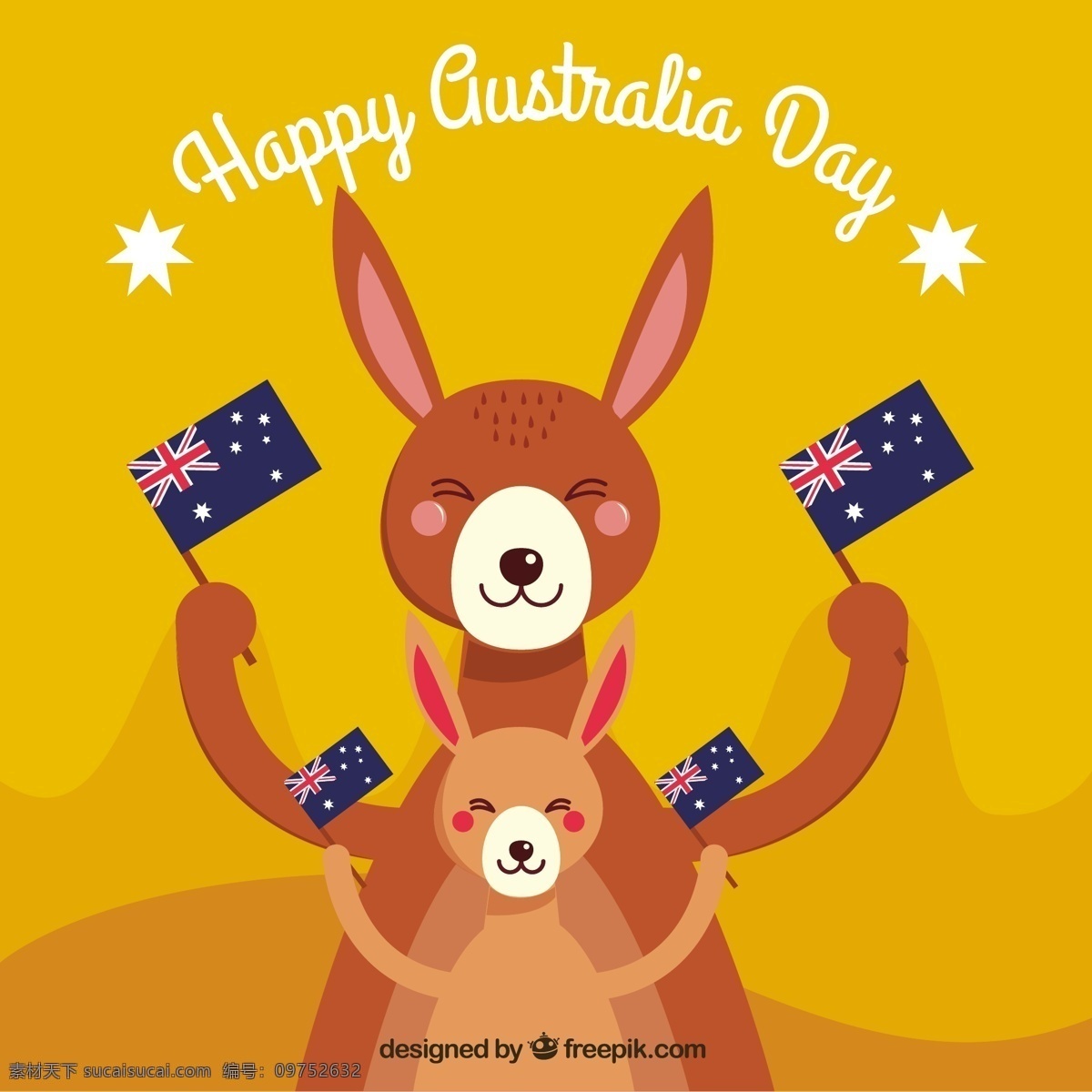 快乐 澳大利亚 日 面带微笑 袋鼠 旗子 背景 国旗 庆祝 平面 平面设计 自由 幸福 天 一月 控股 爱国 微笑 民族 国家
