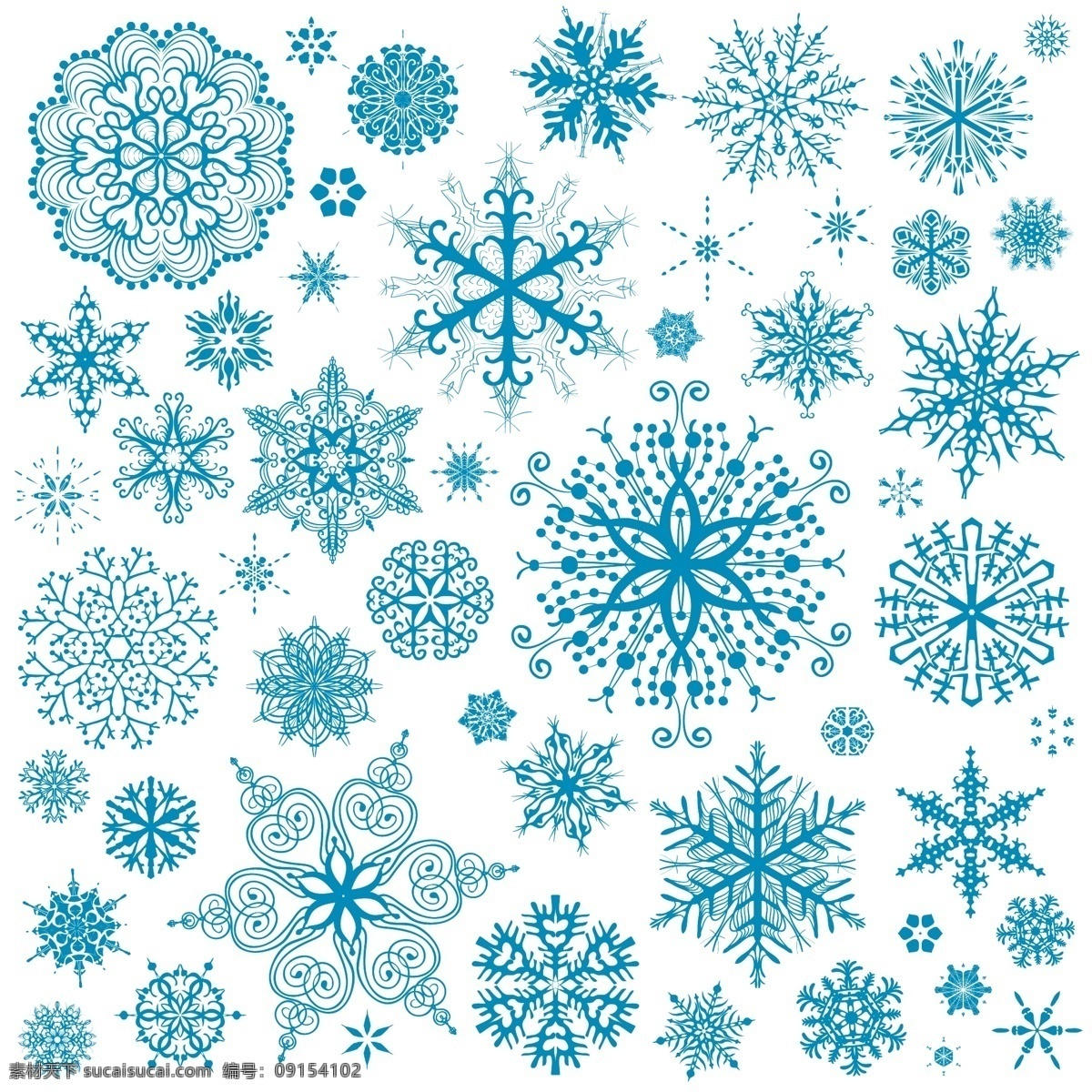 精美 雪花 背景 矢量 蓝色 矢量图 其他矢量图