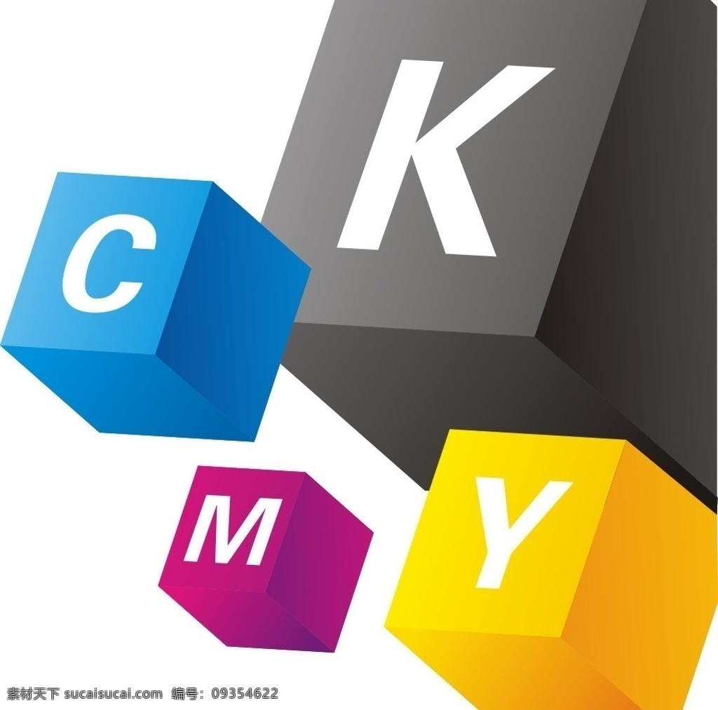 cmyk图形 cmky coreldraw 矢量素材 其他矢量 小图标 标识标志图标 矢量