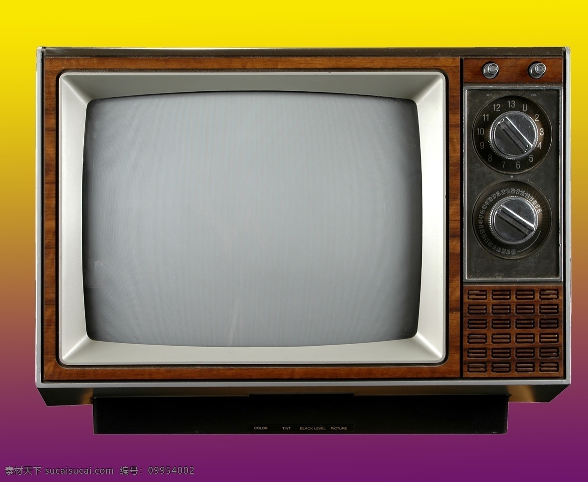 老电视 电视 电视机 黑白电视机 古董 怀旧 收藏 电子产品 分层 源文件