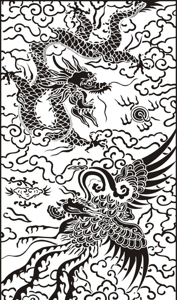 龙凤呈祥 龙素材 盘龙 龙 升龙 祥龙 圆形龙 龙图案 圆环 中国龙纹 中式花纹边框 龙纹 花纹 花边 边框 相框 古典 传统 底纹 背景 矢量素材 花纹花边 底纹边框 矢量 矢量图 传统文化 文化艺术