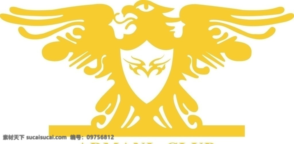 阿玛尼标志 老鹰标志 企业 logo 标志 标识标志图标 矢量