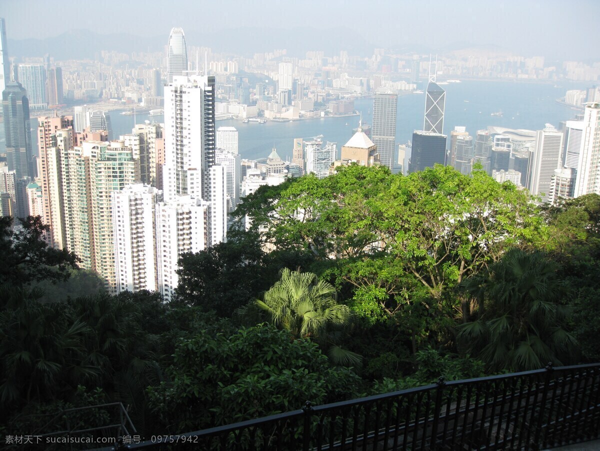 香港 蓝天 全景 香港风光 维多利亚港 维多利亚 香港太平山 国际金融中心 云彩 摩天大楼 香港地标 鸟瞰香港 俯视 城市风光 建筑摄影 系列 建筑园林