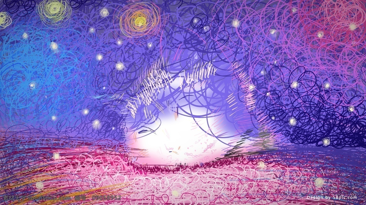 抽象 涂鸦 插画 背景 卡通背景 背景图 彩色背景 手绘 涂鸦背景 插画背景 创意 banner 背景设计