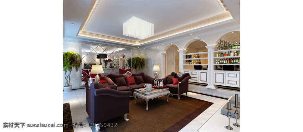欧式 客厅 模型 ma 免费下 载 家居 客 厅 沙发 白色