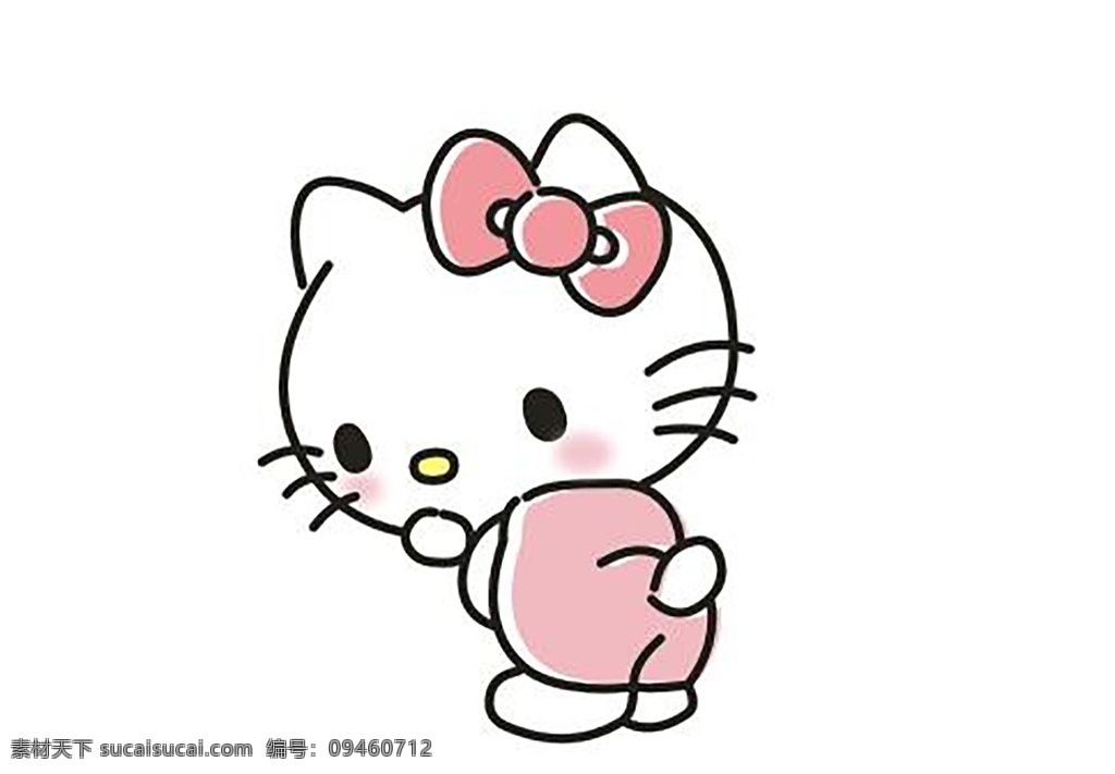 矢量kt猫 kt猫 凯蒂猫 小猫 kitty hellokitty 矢量图 动漫动画 动漫人物