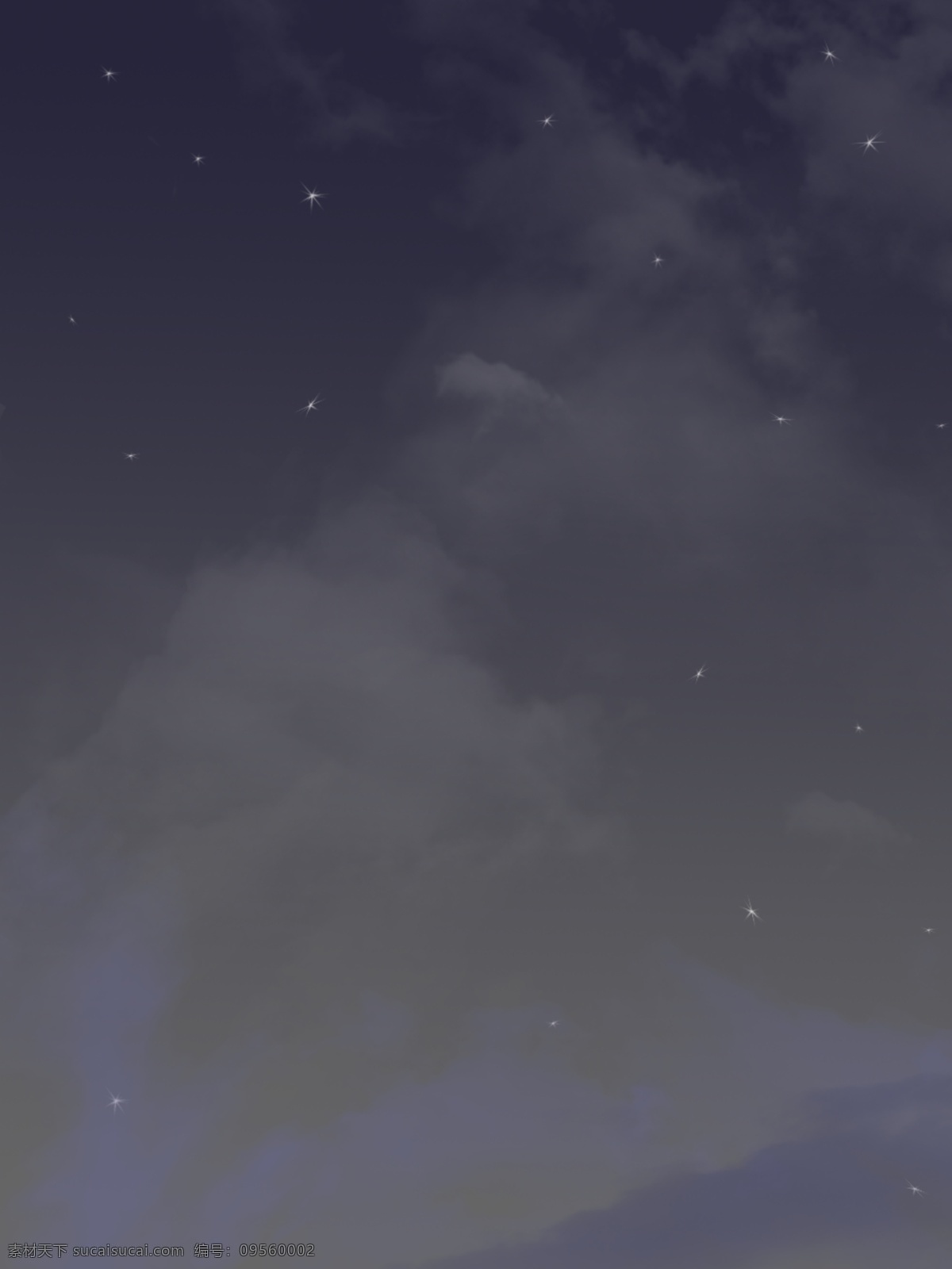 原创 星空 唯美 文艺 背景 图 云彩 云层 夜空