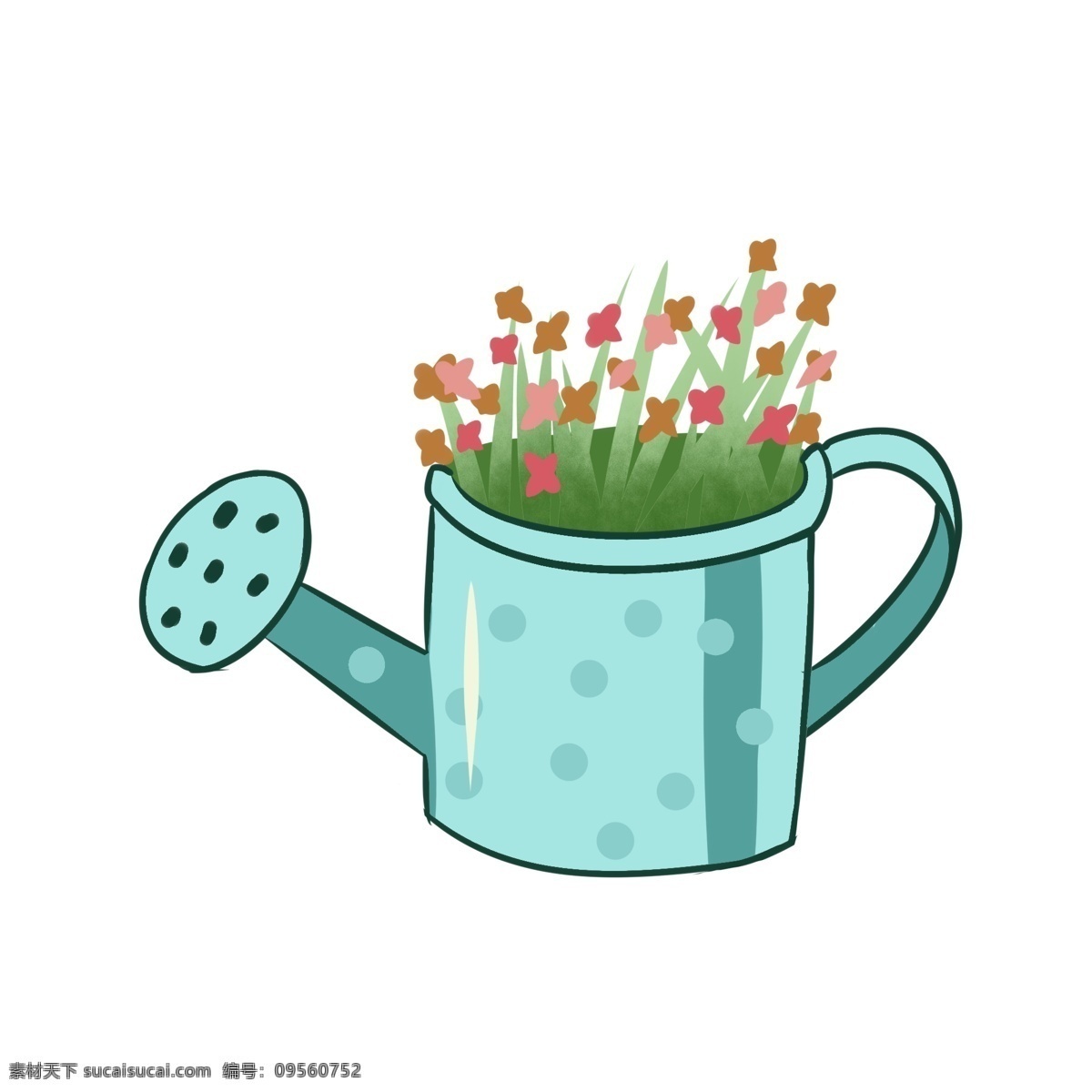 春天 小 清新 花朵 盛开 手绘 装饰 图案 绿草 绿叶 绿色 原创 春天来了 花草 树枝 自然 植物 多肉 盆栽 小清新 花卉