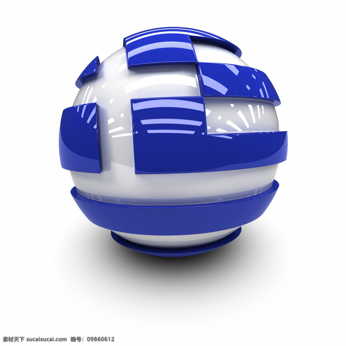 希腊国旗 3d球体国旗 质感 国旗 各国国旗 旗帜 3d设计