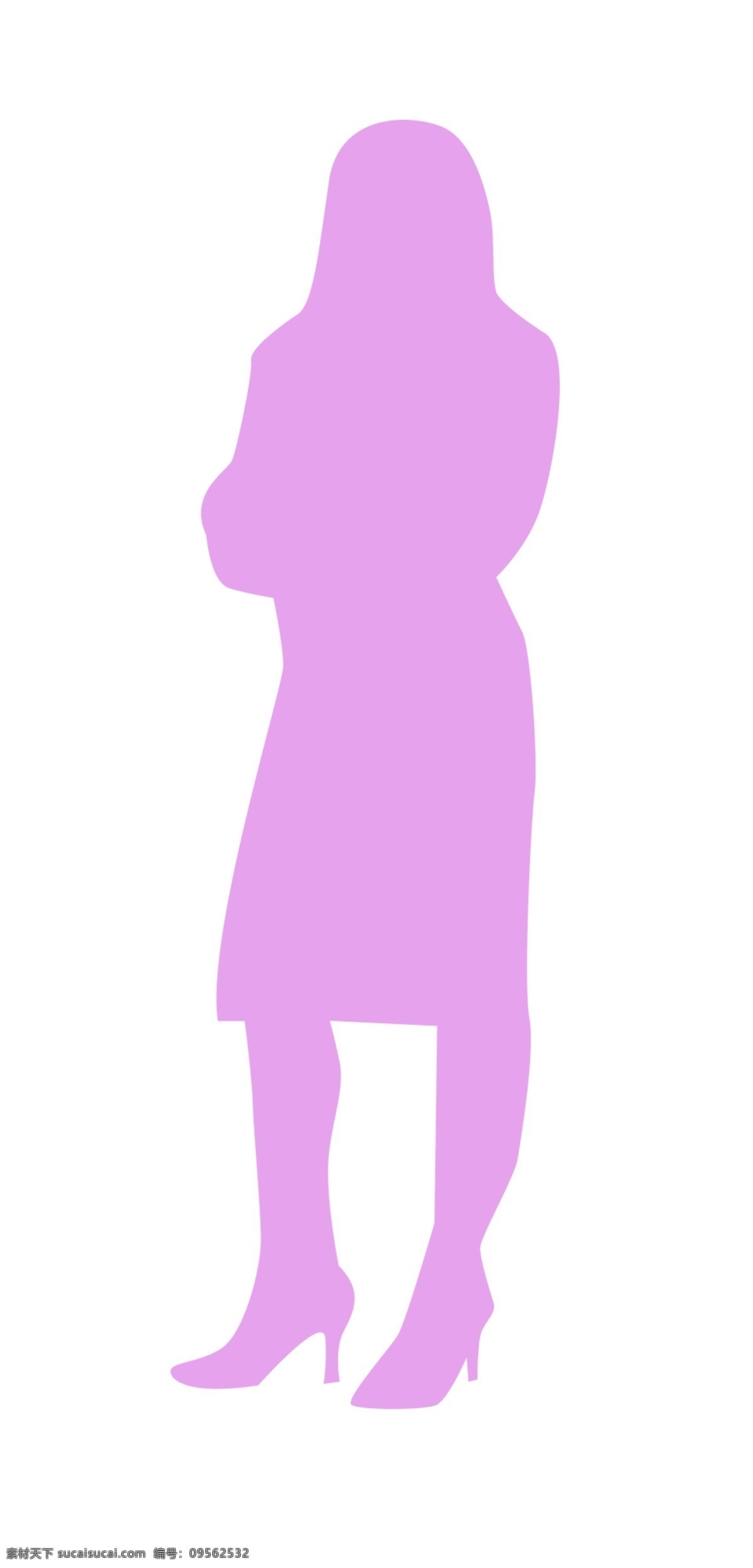 女人剪影 紫色 女人 剪影