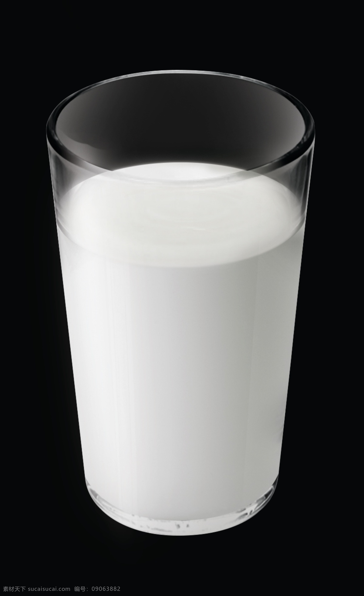 分层 可编辑 透明杯子 高杯 热牛奶