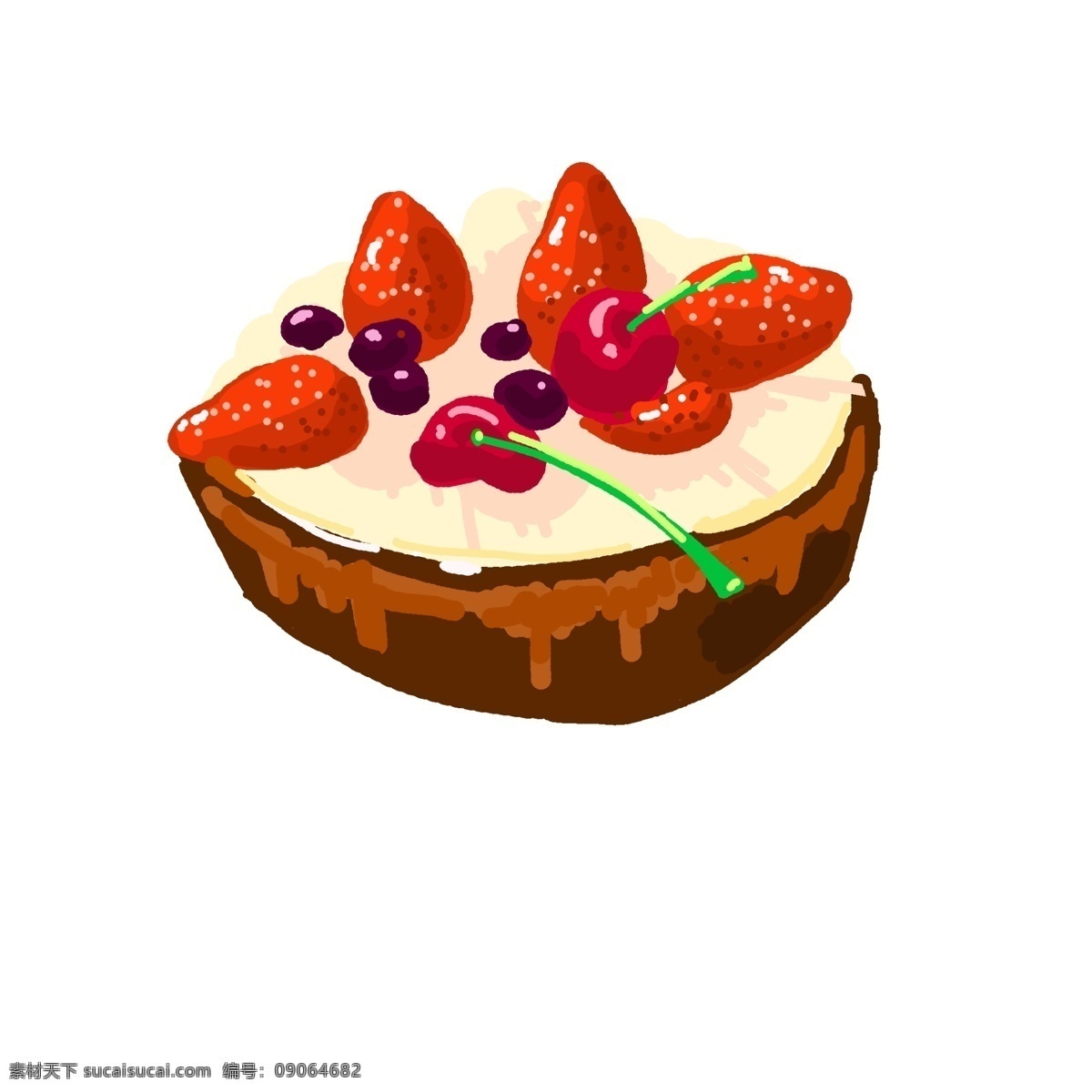 草莓水果美食 草莓 水果蛋糕 美食