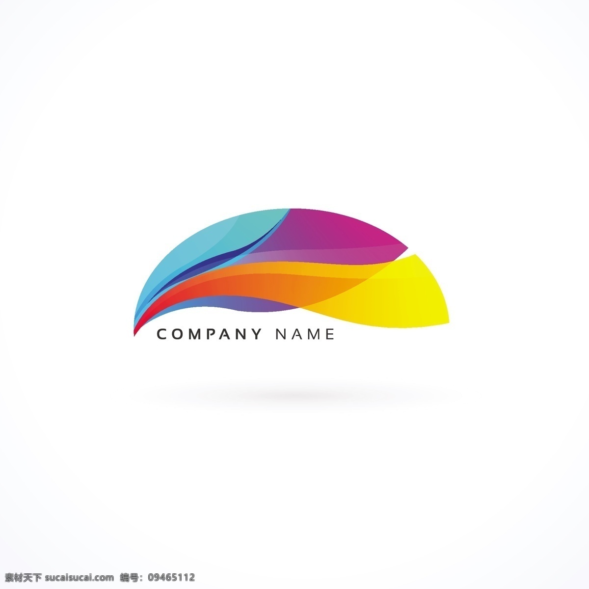 抽象 形状 彩色 企业 商标 logo 模板 渐变 企业商标 logo模板