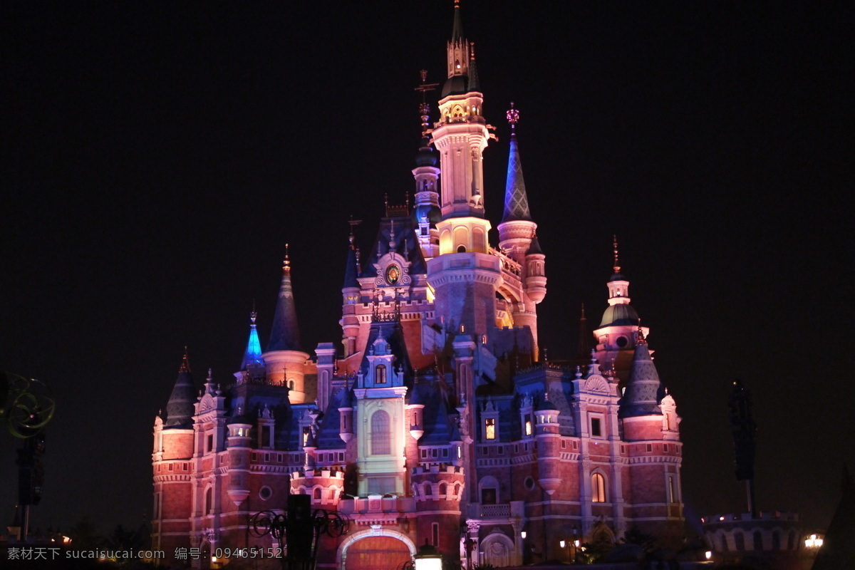 上海 迪士尼 城堡 上海迪士尼 城堡夜景 童话城堡 人文 旅游摄影 人文景观