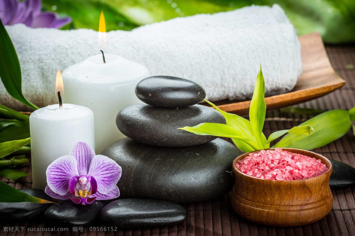 燃烧 蜡烛 能量 石 spa 能量石 兰花 火焰 毛巾 绿叶 其他类别 生活百科 黑色
