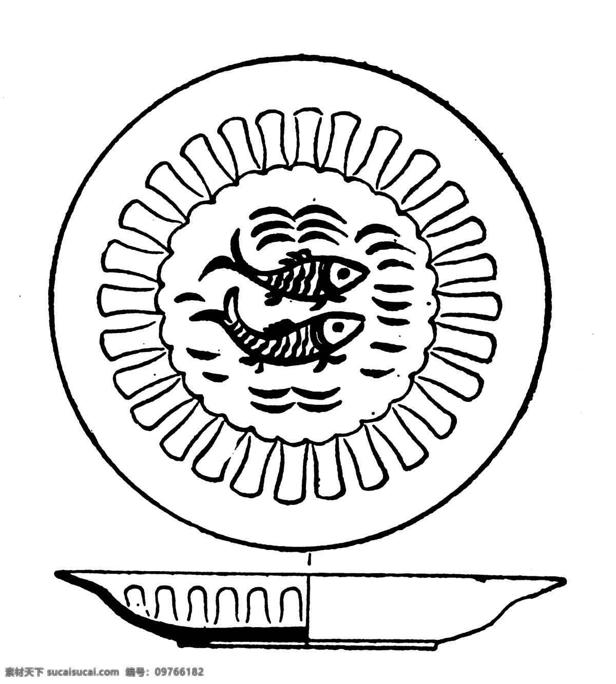 器物图案 元明时代图案 中国 传统 图案 设计素材 装饰图案 书画美术 白色