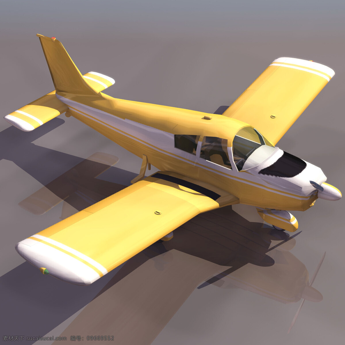 黄色 小型 3d 飞机模型 3d飞机模型 3d设计模型 max 黄色飞机 小型飞机 模板下载 机场设备模型 3d模型素材 其他3d模型