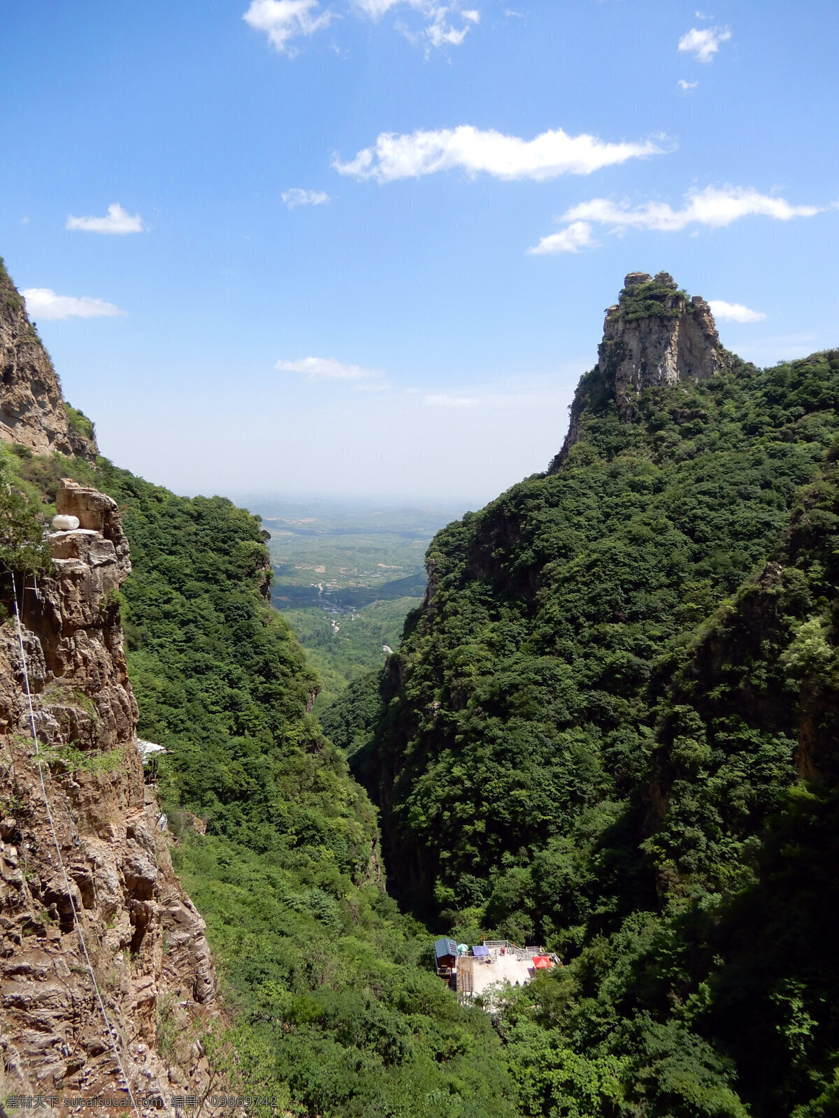 云蒙山风景 易县 山峰 山脉 树木 绿树 蓝天 白云 自然风景 自然景观