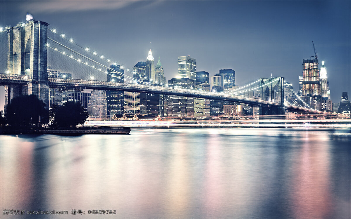 都市 夜景 背景 大桥 桥梁 背景图片