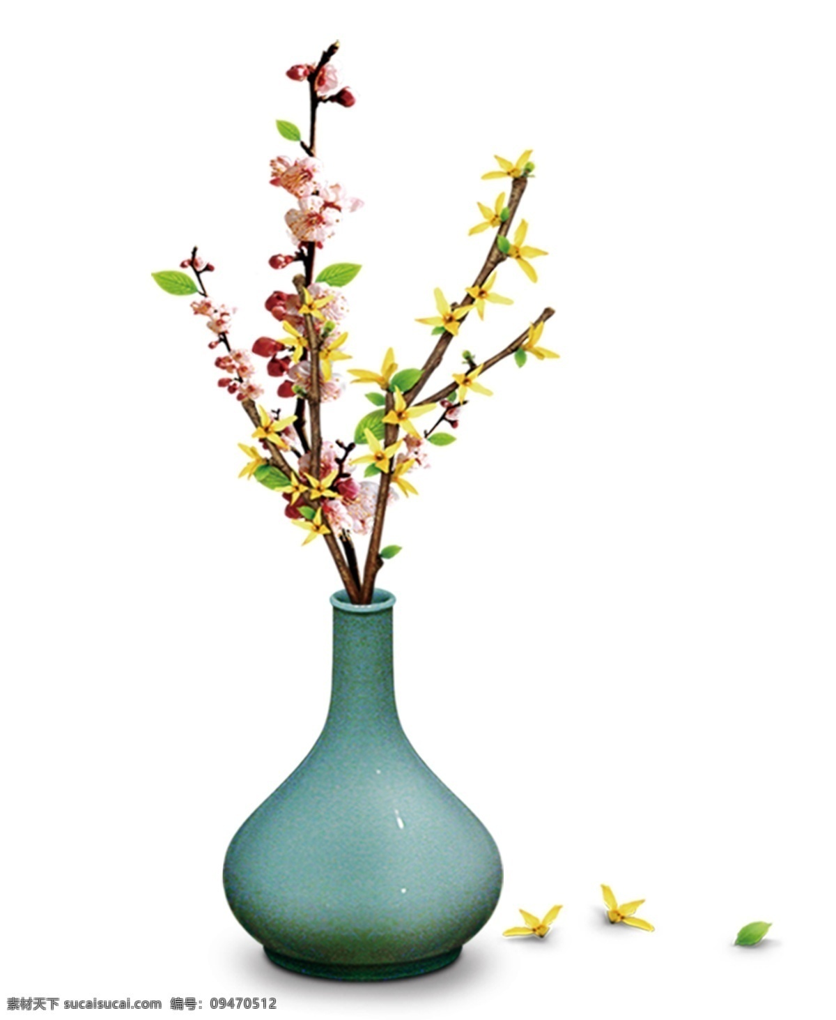 中国 风 蓝色 花瓶 插花 装饰 图案 元素 中国风 装饰图案 商业 花