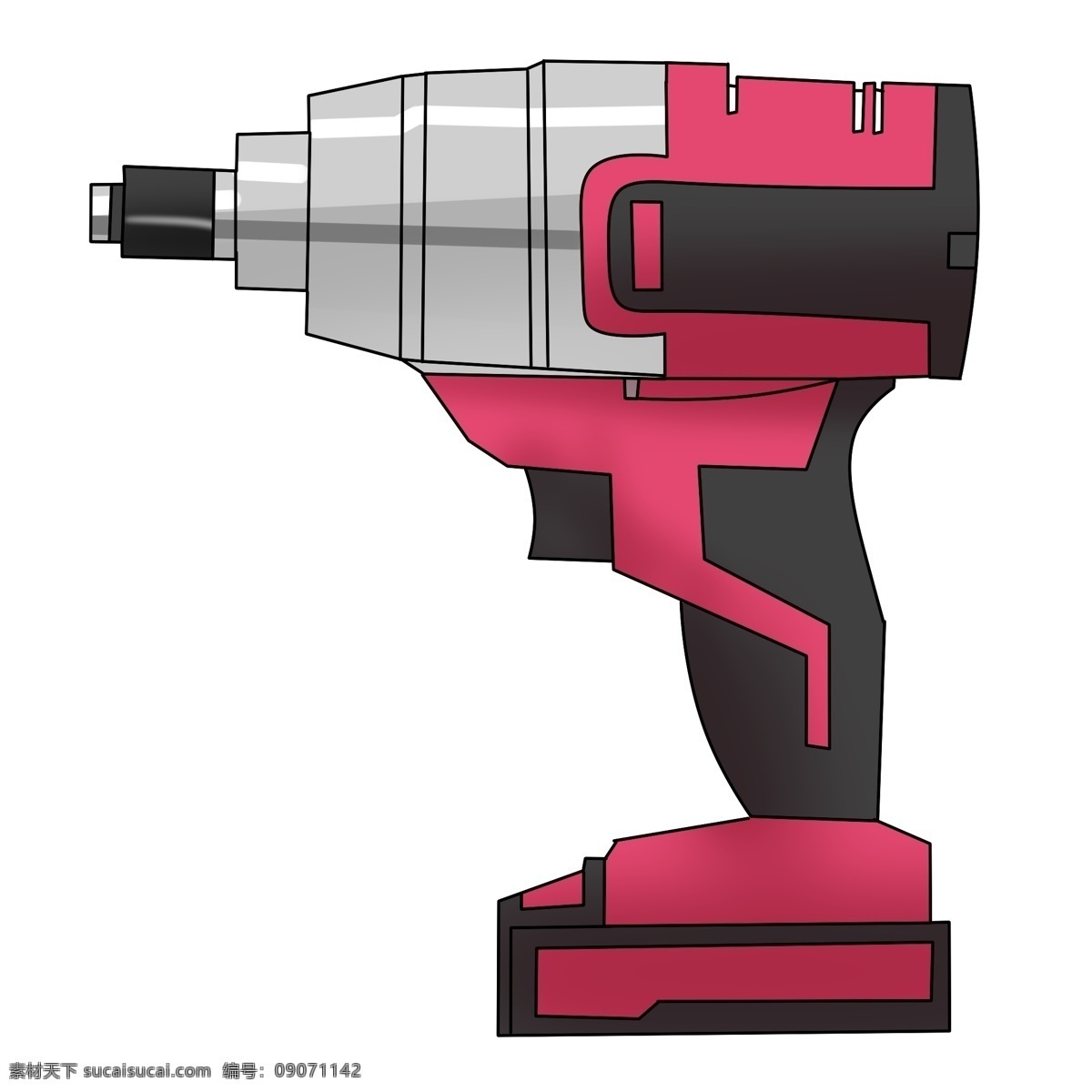 冲击钻手电钻插画素材图片下载-素材编号09071142-素材天下图库