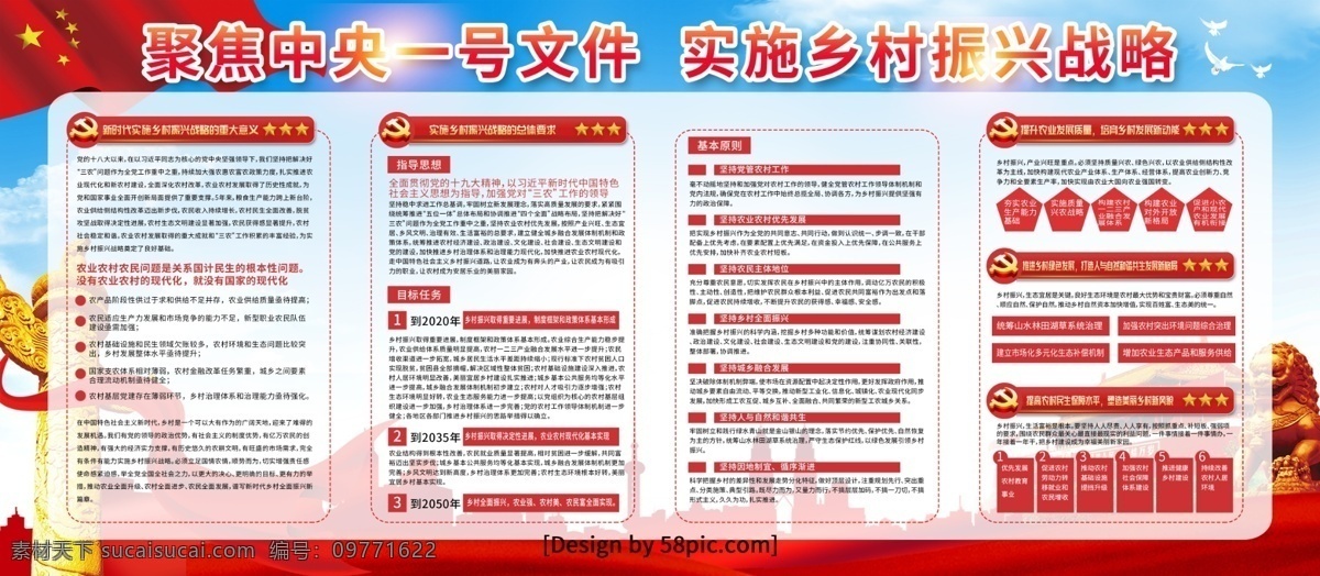党建 风 聚焦 中央 号 文件 乡村 振兴 内容 展板 中央一号文件 乡村振兴发展 美丽乡村建设 乡村振兴模板 乡村振兴战略 实施乡村振兴 乡村振兴展板 乡村振兴宣传 中央1号文件 乡村振兴政策 开展乡村振兴