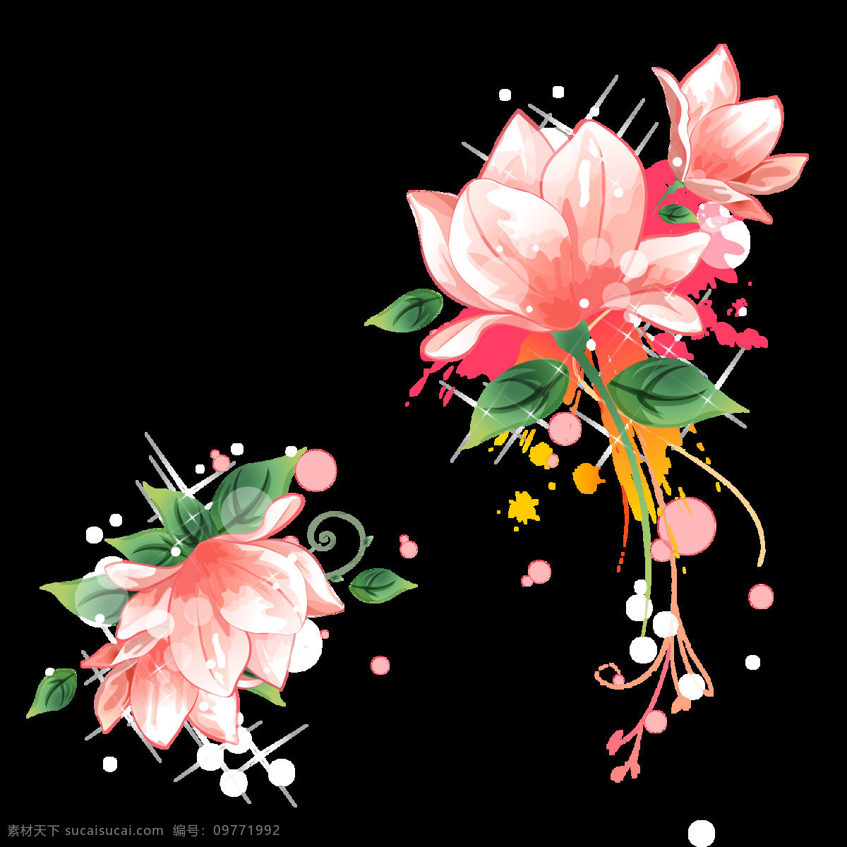 高清 彩绘 荷花 图案 创意素材 海报装饰 花朵图案 花环图案 花蕾 时尚图案 矢量素材 手绘花朵 水彩花朵 水彩画 图案设计