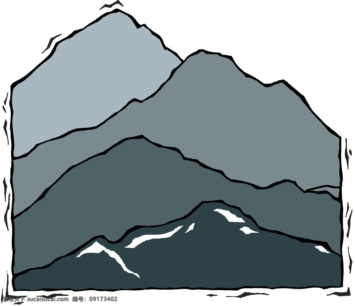 山峰 高山 矢量图 商业矢量 矢量风景建筑 矢量下载 网页矢量 其他矢量图