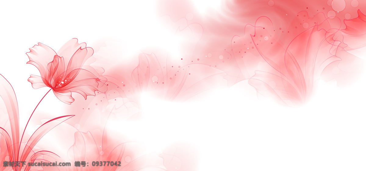 梦幻 粉色 花朵 背景 banner 花纹